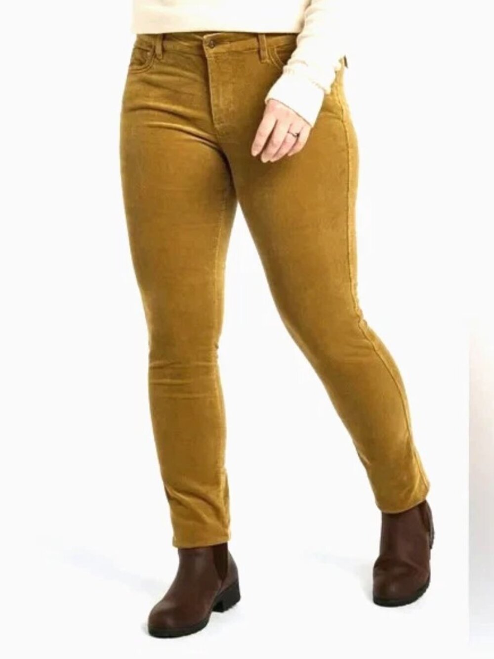 Levi's Womens Pants Size 29 Gold Harvest Tan Corduroy 721 High Rise Skinny New